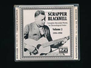 ☆SCRAPPER BLACKWELL☆VOLUME 2 (1934-1958)☆Complete Recorded Works In Chronological Order☆1992年☆RST RECORDS BDCD-6030☆