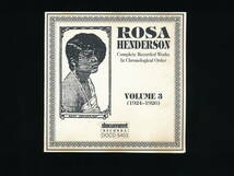 ☆ROSA HENDERSON☆VOLUME 3 (1924-1926)☆Complete Recorded Works In Chronological Order☆1995年☆DOCUMENT RECORDS DOCD-5403☆_画像4