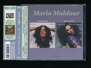 ☆2CD☆MARIA MULDAUR☆SWEET HARMONY / OPEN YOUR EYES☆2004年日本流通仕様☆VIVID VSCD1650-1 (WOUNDED BIRD WOU 2235)☆