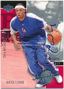 Chris Wilcox NBA 2002-03 UD Inspirations RC Rookie Signature Auto 1600枚限定 直筆サイン ルーキーオート クリス・ウィルコックス