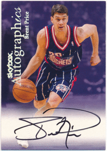 Brent Price NBA 1999-00 Skybox Autographics Signature Auto 直筆サインカード オート ブレント・プライス