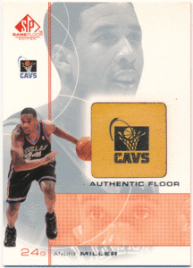 Andre Miller NBA 2001-02 Upper Deck SP Game Floor Authentic Floor フロアカード アンドレ・ミラー