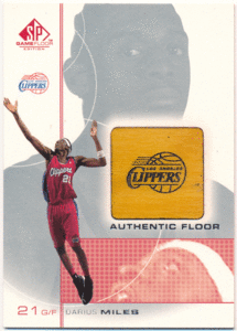 Darius Miles NBA 2001-02 Upper Deck SP Game Floor Authentic Floor フロアカード ダリアス・マイルズ