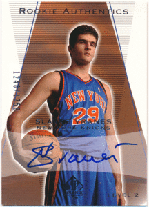 Slavko Vranes NBA 2003-04 UD SP Authentic RC Rookie Signature Auto 1250枚限定 直筆サイン ルーキーオート スラヴコ・ヴラネス