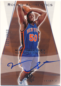 Mike Sweetney NBA 2003-04 UD SP Authentic RC Rookie Signature Auto 1250枚限定 直筆サイン ルーキーオート マイク・スイートニー