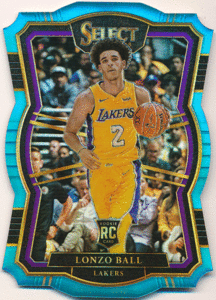 Lonzo Ball NBA 2017-18 Panini Select RC Rookie Premier Level Light Blue Prizm 185枚限定 ルーキーブループリズム ロンゾ・ボール