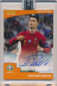 Cristiano Ronaldo 2020 Panini Instant UEFA Euro Orange Signature Auto 7/10 オート クリスティアーノ・ロナウド ジャージナンバー