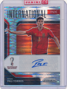 Pau Torres 2022 Panini Prizm FIFA World Cup Qatar International Inke Signature Auto 直筆サイン プリズムオート パウ・トーレス