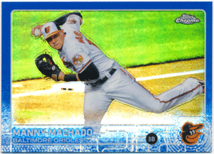 Manny Machado MLB 2015 Topps Chrome Blue Refractor 150枚限定 ブルーリフラクターカード マニー・マチャド