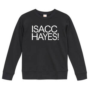 【Sサイズ 新品 黒】アイザック・ヘイズ ISACC HAYES スウェット レコード Soul LP 7inch ビンテージ R&B Funk 70s バンドTシャツ