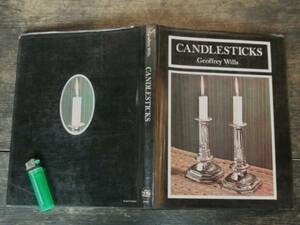 1974 year Vintage foreign book Candlesticks. pcs .. establish candle stick antique fine art handicraft English 