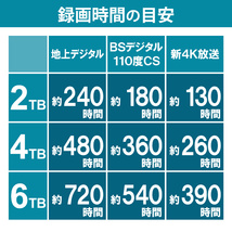 ◆送料無料◆美品◆　BUFFALO　4TB　外付けハードディスク　◆　TV録画 ＆ PC 対応HDD　静音/防振/放熱設計　USB3.2(Gen1)　横&縦置き対応_画像7