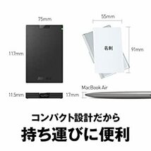 ★送料無料★美品【BUFFALO　外付け ポータブル SSD　240GB ブラック】Win/Mac/ChromeOS対応 USB3.2(Gen1) コンパクト＆軽量/耐振動/耐衝撃_画像6