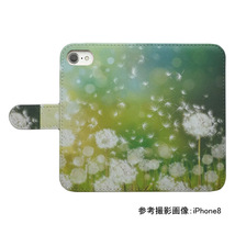 Xiaomi 13T XIG04　スマホケース 手帳型 プリントケース たんぽぽ 綿毛 光_画像2