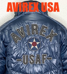 良品③AVIREXダウンJKT【L】トップガン☆アヴィレックス フライトジャケット gpz900r TOPGUN アビレックス　