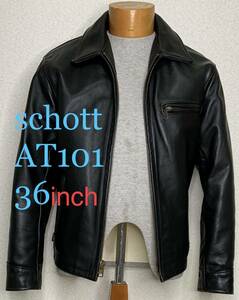 良品②schott【36】AT101ライナー付 米国製 シングルライダース◇牛革ジャン ハーレー　gpz 900