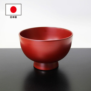 . deer bowl old fee .. middle work Echizen lacquer ware Japanese-style tableware wooden lacquer coating domestic production made in Japan largish soup bowl . bowl porcelain bowl .... height pcs 600cc