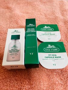 【新品】VT ニキビケア　SPOT PINK POWDER & SPOT CREAM &カプセルマスク