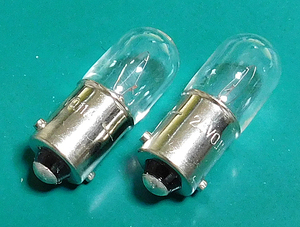 パイロットランプ T10タイプ・BA9S口金 (24V/0.11A) [2個組]【管理:KD627】