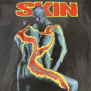 90s 90年代　SKINスキン　metal メタル　バンド　tシャツ ツアー　ヴィンテージ　ビンテージ　バンドT 94 95 ツアー　size:L