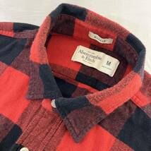 Abercrombie & Fitch(アバクロンビー & フィッチ)men's メンズ　チェック柄　ネルシャツ　size:M_画像5