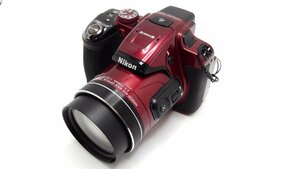 ★ハローカメラ★7500　Nikon COOLPIX P610 ズーム60X レッド：赤 (1600万画素) 箱有【 付属品あり】動作品 現状 1円スタート 即決有り