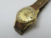 ★ハローカメラ★ 7313 ラドー RADO 手巻き レディース 腕時計 GOLDPlated G10 MICRONS 動作品 1円スタート_画像6