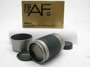 ★ハローカメラ★7277 Nikon AF NIKKOR ( 70-300mm F4-5.6 G ) 箱付 動作品 現状 1円スタート 即決有り