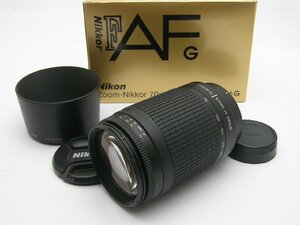 ★ハローカメラ★7292　Nikon AF NIKKOR( 70-300mm F4-5.6 G ) 箱.フード付 動作品 現状 1円スタート 即決有り