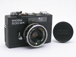 ★ハローカメラ★7736 RICOH 500 GX 【ブラック　珍品】( COLOR RIKENON 40mm F2.8 ) 難有　動作品、現状　1円スタ－ト　即決