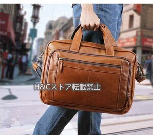  men's bag leather keep hand attaching shoulder bag original leather business commuting tote bag briefcase, attache case bag business trip 