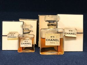 CHANEL 香水 2点 NO.5 パルファム パヒューム まとめて シャネル 現状品 開封品 揮発あり 漏れあり 中古 長期保管品