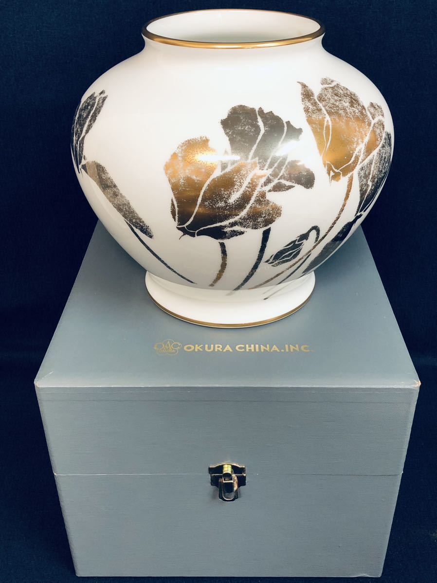 2023年最新】Yahoo!オークション -大倉陶園 花瓶 金の中古品・新品・未
