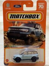 【新品：未開封】MATCHBOX マッチボックス 2022年 フォード ブロンコ スポーツ / FORD BRONCO SPORT [ライトグリーン]_画像1