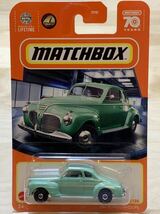 【新品：未開封】MATCHBOX マッチボックス 1941年 プリムス クーペ / PLYMOUTH COUPE [ライトグリーン]_画像1