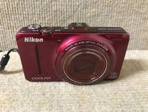 【ジャンク】Nikon COOLPIX S9300 ニコン　コンパクトデジタルカメラ　インペリアルレッド_画像1