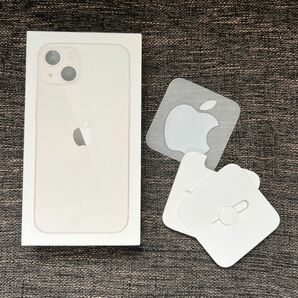 iPhone13 White 空箱 Apple ロゴステッカー　SIMピン付き