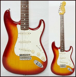 ★Fender Japan★ST62-TX Stratocaster CBS ストラトキャスター USA製テキサススペシャルPU搭載モデル 状態良好 チェリーサンバースト 2016