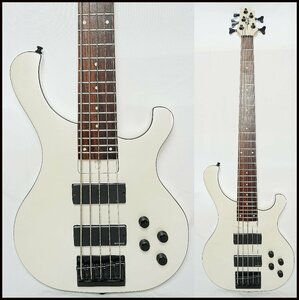 ★Cort★ArtisanSeries T55 5弦ベース パールホワイト 状態良好 EMG-HZピックアップ搭載 2012年製★