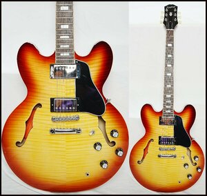 ★Epiphone Inspired By Gibson★ES-335 Figured IG Raspberry Tea Burst セミアコ 超美品 2021年製 現行モデル エピフォン★