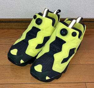 REEBOK INSTA PUMP FURY OG 90s HOUSE FX4261 26.5cm Reebok Pump Fury черный желтый чёрный желтый флуоресценция желтый зеленый сверху холм ..INSTAPUMP