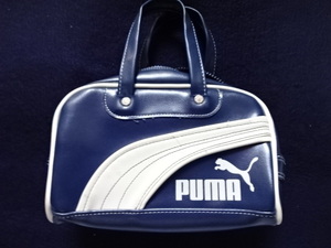 レトロ　プーマ　PUMA　バッグ　手提げバッグ　小型　かばん　レザー製