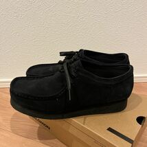 クラークス Clarks ワラビー ブラック 黒 スエード スウェード Wallabee EVO WP ウォータープルーフ uk9 27cm_画像2