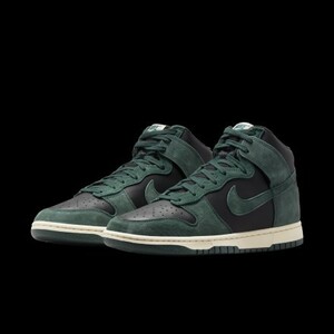 ※おまけ付き　Nike ダンク　プレミアム　Dunk High Retro PRM Black and Deep Green 27cm DQ7679-002　