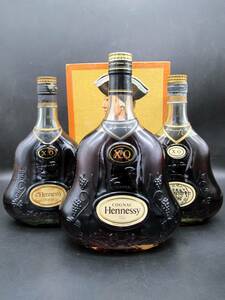 JAs HENNESSY ジャズ ヘネシー XO 金キャップ コニャック 1000ml/700ml 40％【未開封品】ブランデー 古酒 3本セット