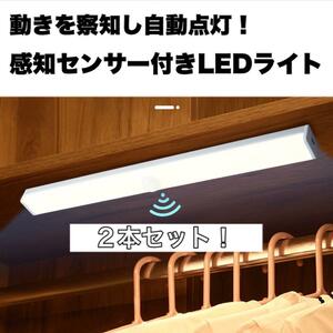 2本セット人感センサーライト センサーライト LED 室内 玄関