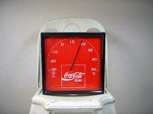 †70S vintage Coca-Cola ノスタルジック ヴィンテージ コカ・コーラ掛け温度計 古き良きアメリカ 非売品 昭和レトロ アンティーク 激レア!