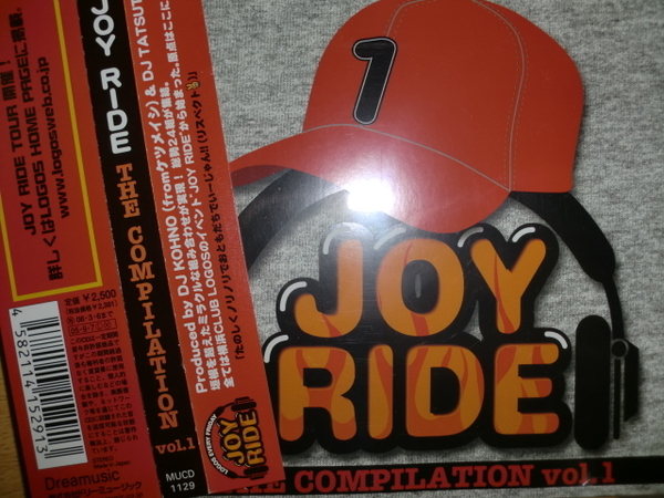 良品 JOY RIDE THE COMPILATION vol.1 ケツメイシ KICK THE CAN CREW BIGGA RAIJI ICE BAHN DJ TATSUTA FUNKY MONKEY BABYS GAKU-MC JAMOSA