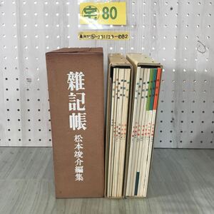 ▲雑記帳 松本竣介 復刻版 不揃い 第3号欠 シミ・折れ有 昭和52年6月 1977年 函入り 綜合工房発行昭和11年10月〜12年12月 随筆 エッセー 