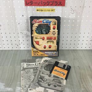 ▲動作未確認 3.5インチFD シムシティ Sim City MS-DOS ダイナブック J3100シリーズ用 イマジニア 取説 対談集 都市運営 シミュレーション